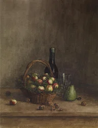Stilleven met Wijn en Fruit